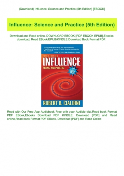 download cialdini influence science and practice 5th edition pdf free
